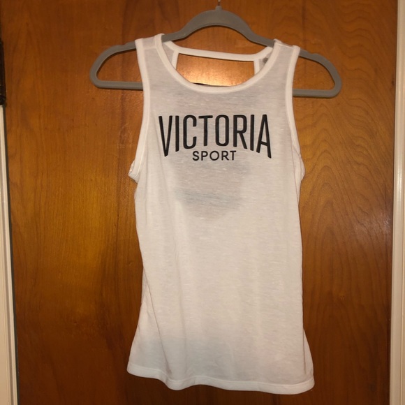 Victoria Sport Workout Tank with Cut Out Back - Picture 1 of 2